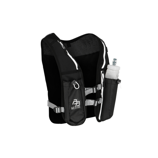 BB Active - hardloopvest met drinkhouder - telefoonhouder - Running vest - soft flask - drinken - Waterzak - Onesize - Reflecterend - Camelbak